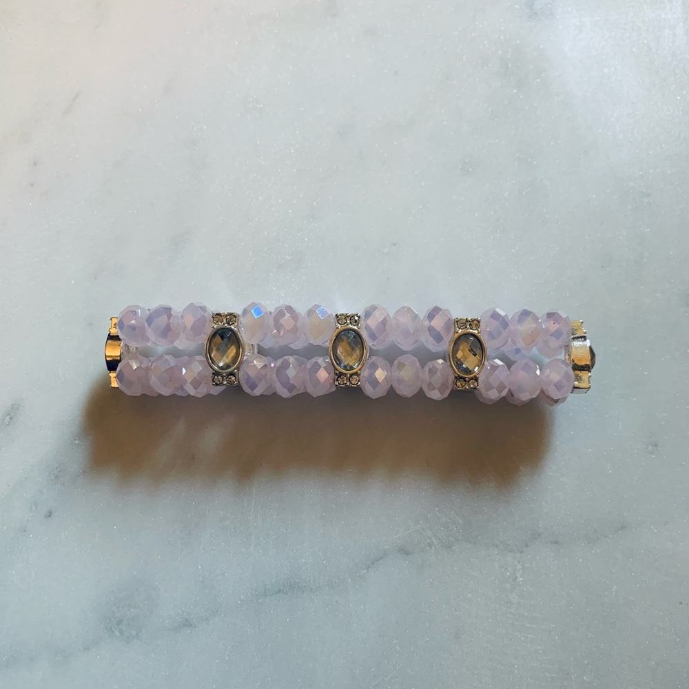Fashion Pink Bead Bracelet